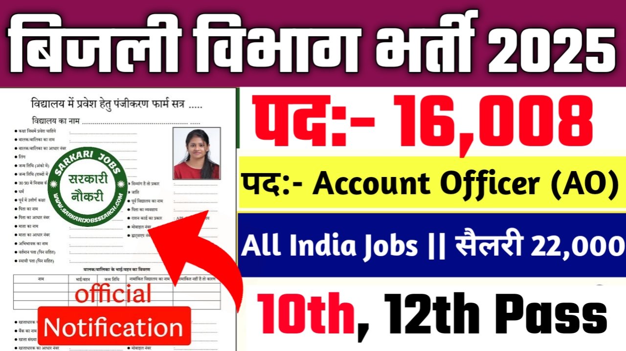 UPPCL New Vacancy 2025- बिजली विभाग भर्ती के अंतर्गत 16,008 पदों के विभिन्न पदों पर आई भर्ती | ऐसे करे आवेदन