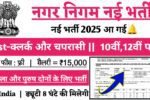 Nagar Nigam Naukari 2024: Nagar Nigam के अंतर्गत 52002 पदों पर आई भर्ती
