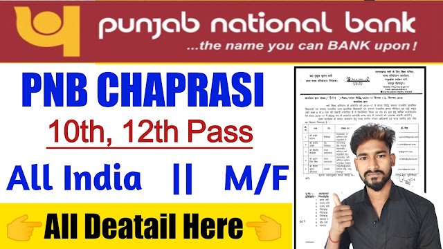 PNB Chaprasi New Vacancy 2025- पंजाब नेशनल बैंक मे 8,150 पदों पर आई बंपर भर्ती जल्दी करें आवेदन