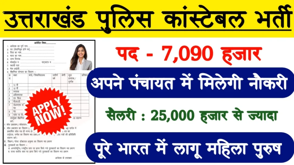 Uttarakhand Police Constable Recruitment 2024: उत्तराखंड पुलिस कांस्टेबल का नोटिफिकेशन हुआ जारी।
