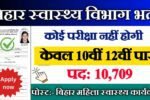 Bihar ANM New Vacancy 2025- बिहार स्वास्थ्य विभाग भर्ती 2025, Authoritative Notice Out