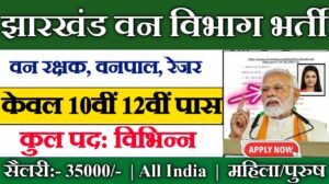 Jharkhand Forest Guard New Vacancy 2025- झारखंड वन विभाग भर्ती 2025, Authoritative Notice Out