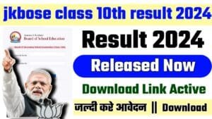 jkbose class 10th result 2024: bi annual and private exam result download here