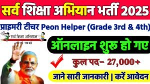 Sarv Siksha Abhiyan Recruitment 2025: सर्व शिक्षा अभियान भर्ती 2025
