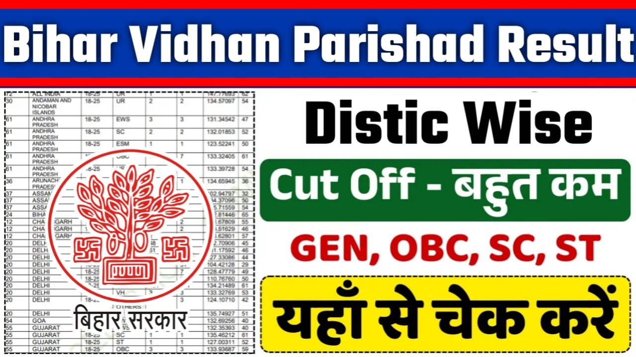 Bihar Vidhan Parishad Result 2025: रिजल्ट जारी यहां से करें चेक या डाउनलोड