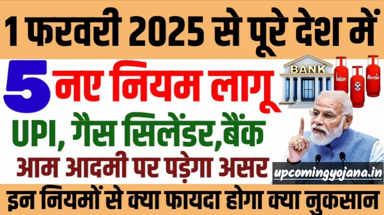 1 February 2025 Se New Rule- 5 नए नियम लागू | आपकी जेब पर पड़ेगा असर, जाने क्या होगी इस बार बदलाव
