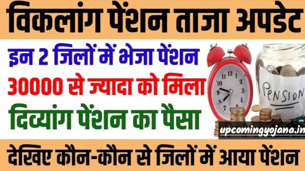 divyang pension new update: इन दो जिलों में भेजा गया पेंशन ! viklang pension