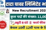 Tata Power New Vacancy 2025- टाटा पावर लिमिटेड भर्ती 2025, Authoritative Notice Out