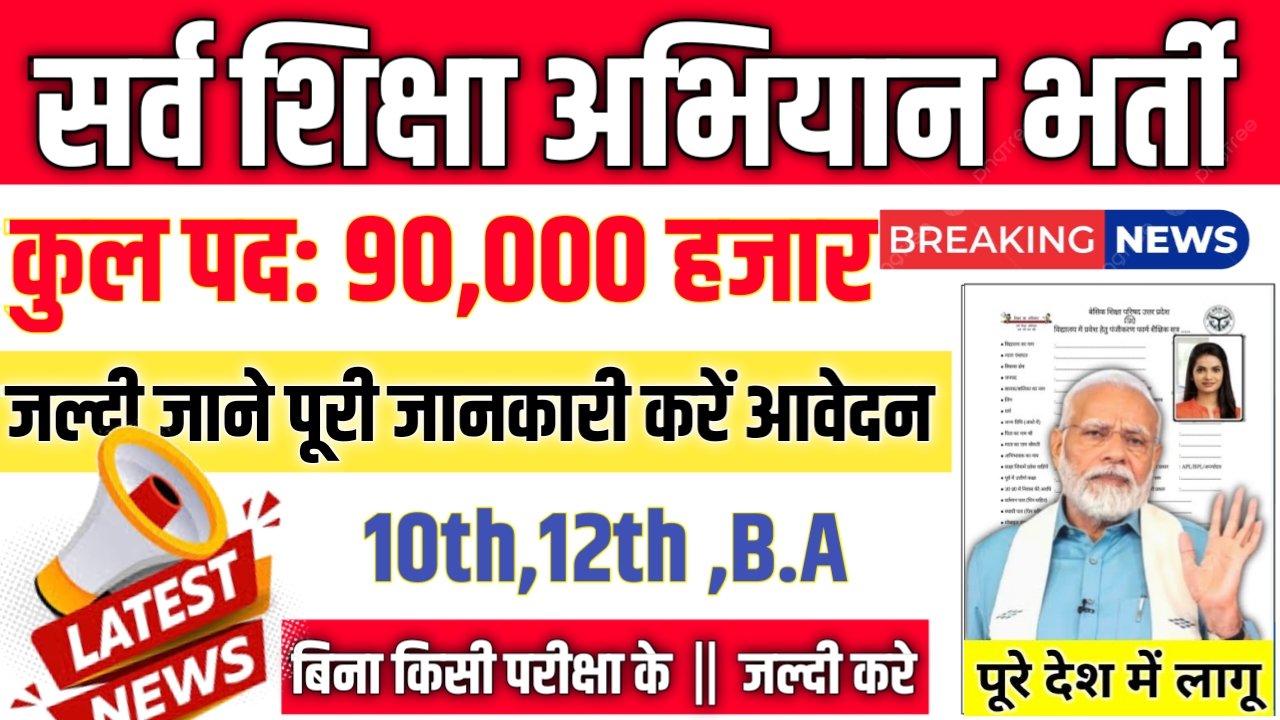 Sarva Shiksha Abhiyan New Recruitment 2025: प्राथमिक शिक्षक भर्ती 2025