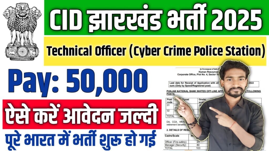 CID Jharkhand New Vacancy 2025: झारखंड आपराधिक जांच विभाग में सरकारी नौकरी