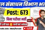 Water Resource Department New Vacancy 2025- जल संसाधन विभाग भर्ती 2025, Authoritative Notice Out