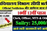 Sachivalaya Department New Naukri 2025- सचिवालय विभाग में 12500 पदों पर आई बंपर भर्ती