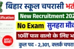 Bihar School Clerk Peon Bharti 2025