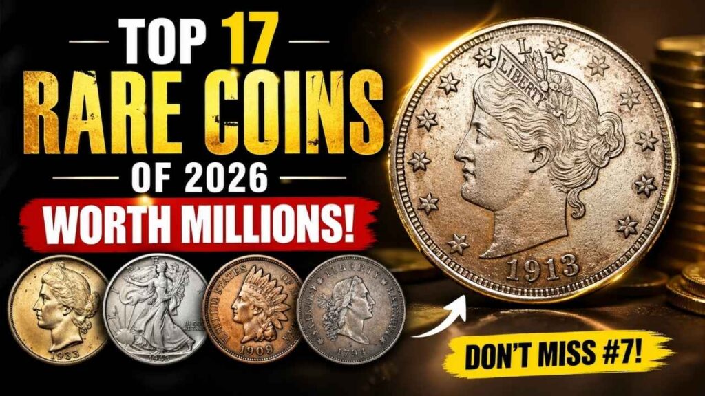 Top 17 Rare Coins of 2026 Worth Millions – Complete Collector’s Value Guide