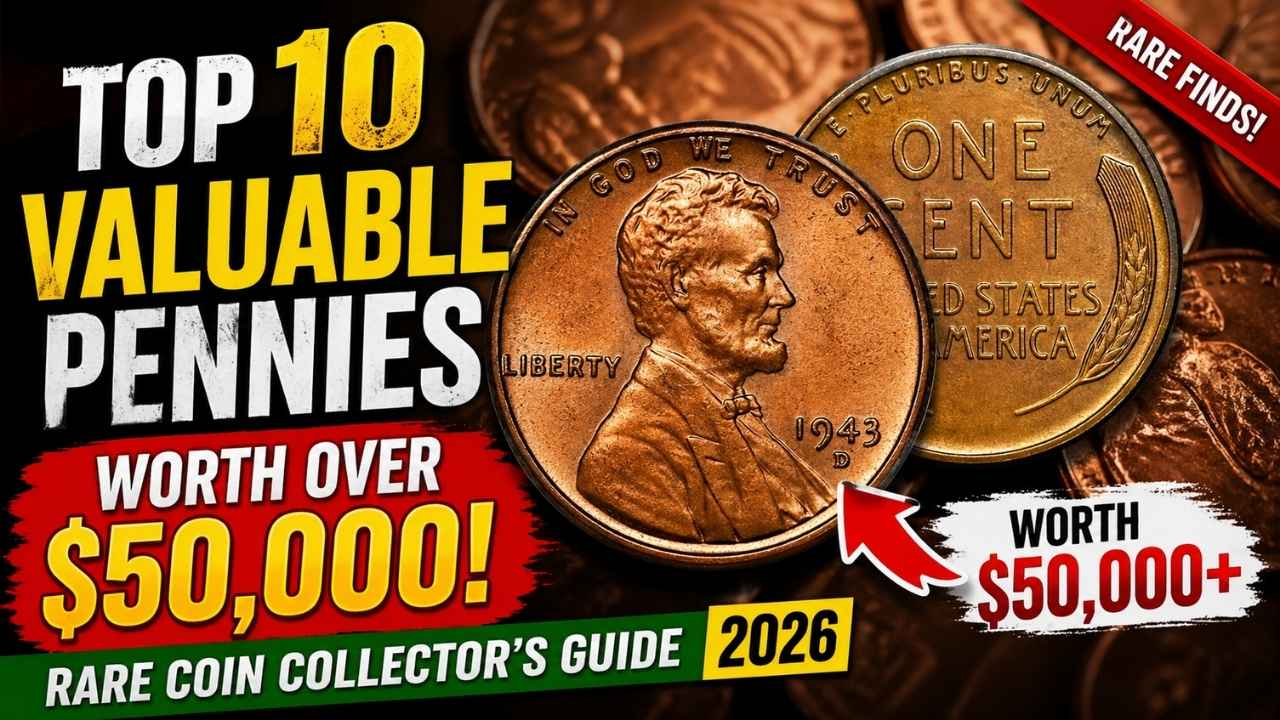 Top 10 Valuable Pennies Worth Over $50,000 – Rare Coin Collector’s Guide 2026