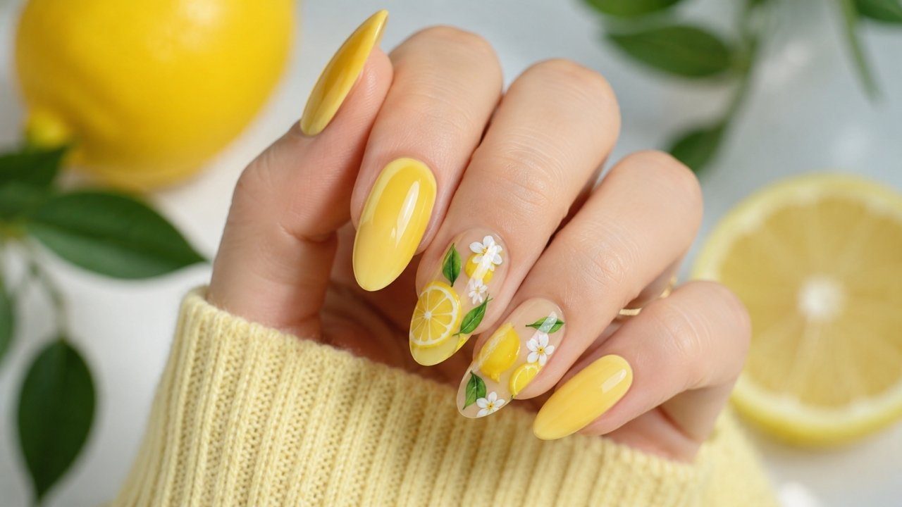 2026 Lemon Nail Designs | Fresh Summer Almond Inspiration